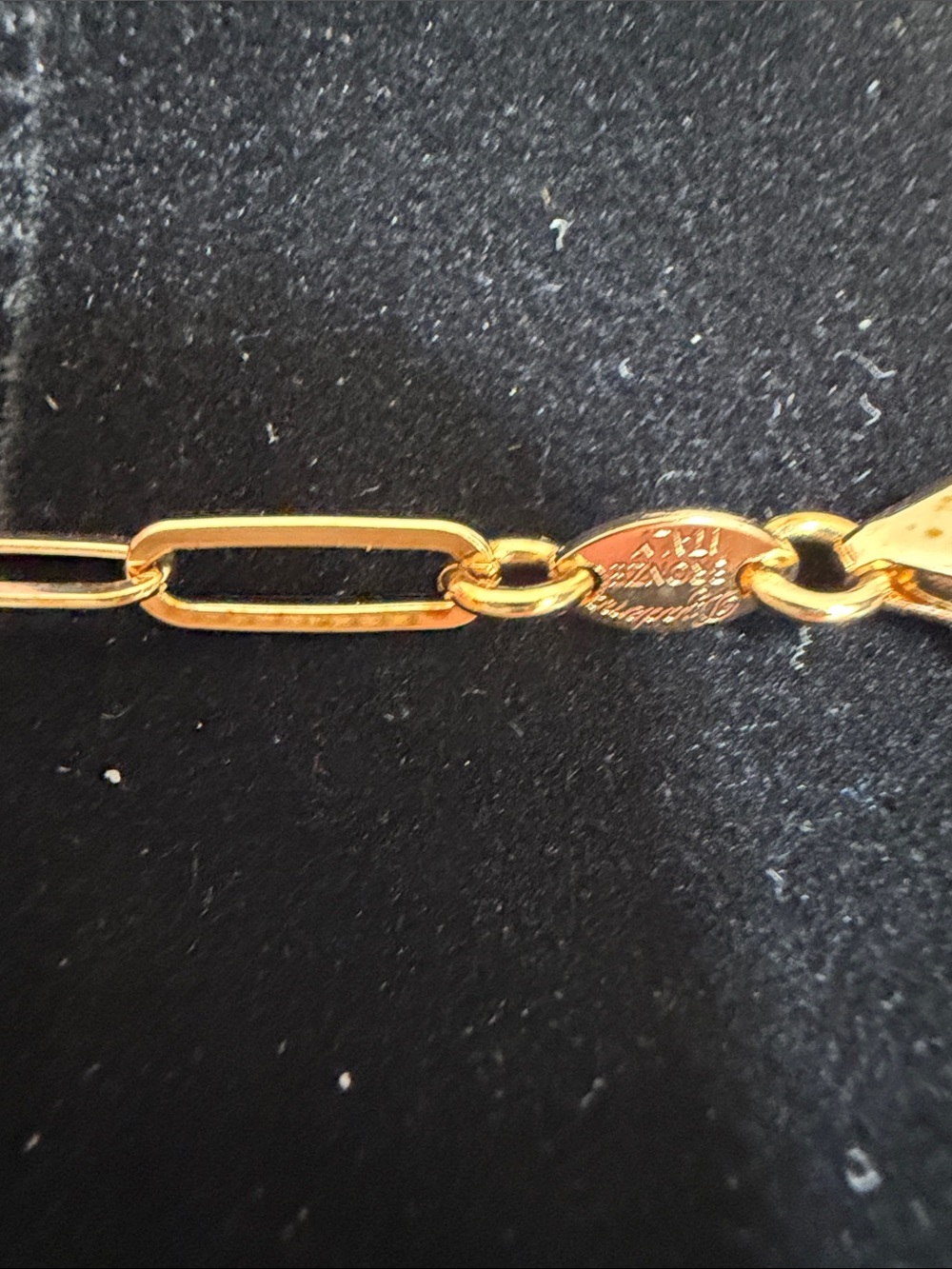 Gold Heart Pendant Paperclip Chain Necklace - Women JewelryNWOT - Picture 4 of 5